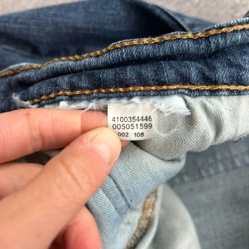 Levi's 505 Straight Leg Jeans Mens 34x31 Blue‎ Denim Pants Classic Red Tab